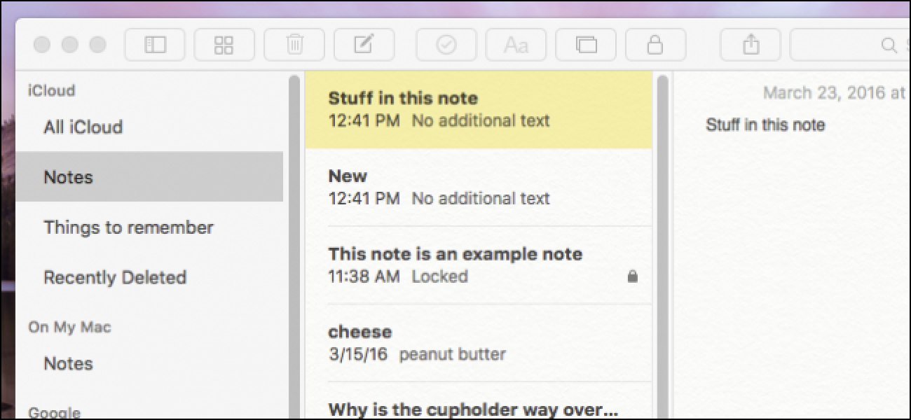Notes app for mac